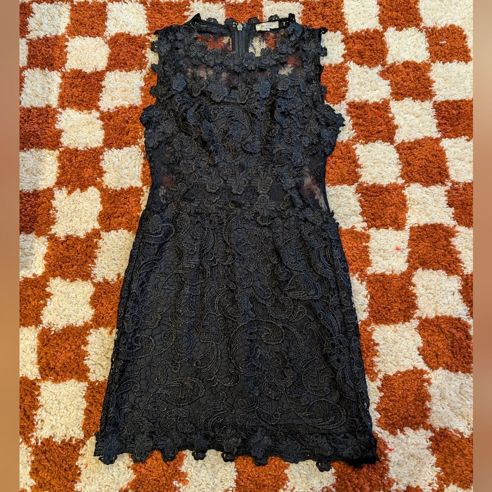 Elegant Black Lace Dress